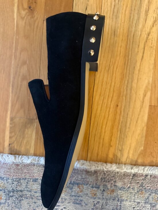 Black Milanoo Spiked heel dress loafers/Size 13/New